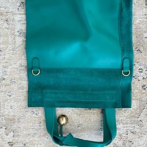 Suede leather handbag La Furla